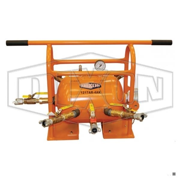 Dixon Air Tank Receiver Manifold with Protective Frame, Steel 1217AR-4AK - main